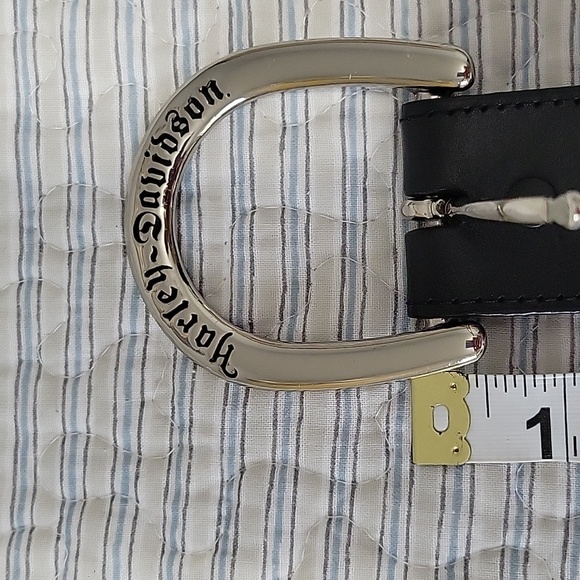 Harley Davidson Leather & Chain Belt - Picture 2 of 9